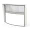 Linea Italia Curved Reception Desk with Counter, Clear Panel, 72 inW x 32 inD, White ZUS310 - alternate 3